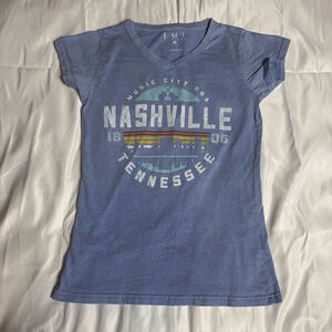 Women's EMI Sportswear Blue Nashville Short Sleeve Tee S
